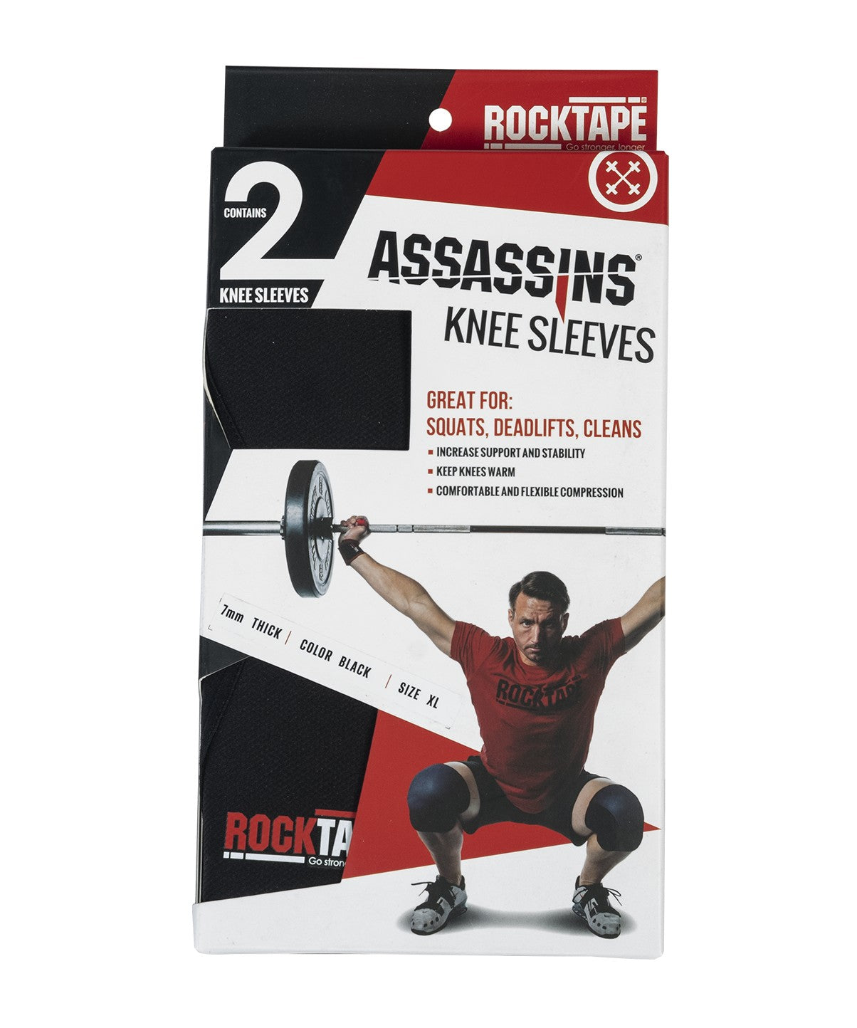 Assassins 7mm Knee Sleeves for Weightlifting & CrossFit - Support & Compression for Squats, Deadlifts & Workouts