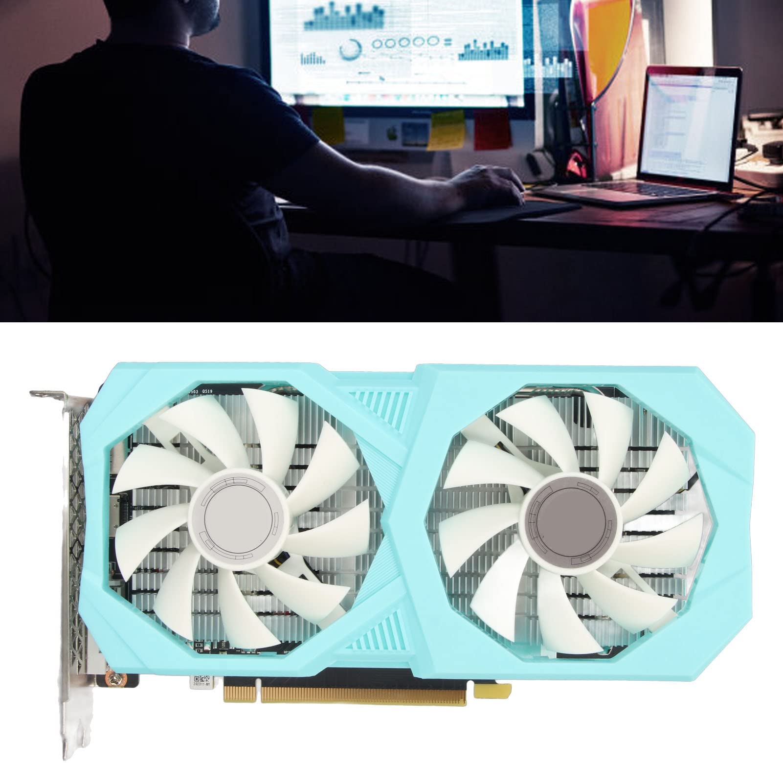 Best Gaming Graphics Card for PC - 8Pin Power, GDDR6 192bit 6GB Desktop GPU | High Performance for 4K Gaming, Video Editing & Crypto Mining