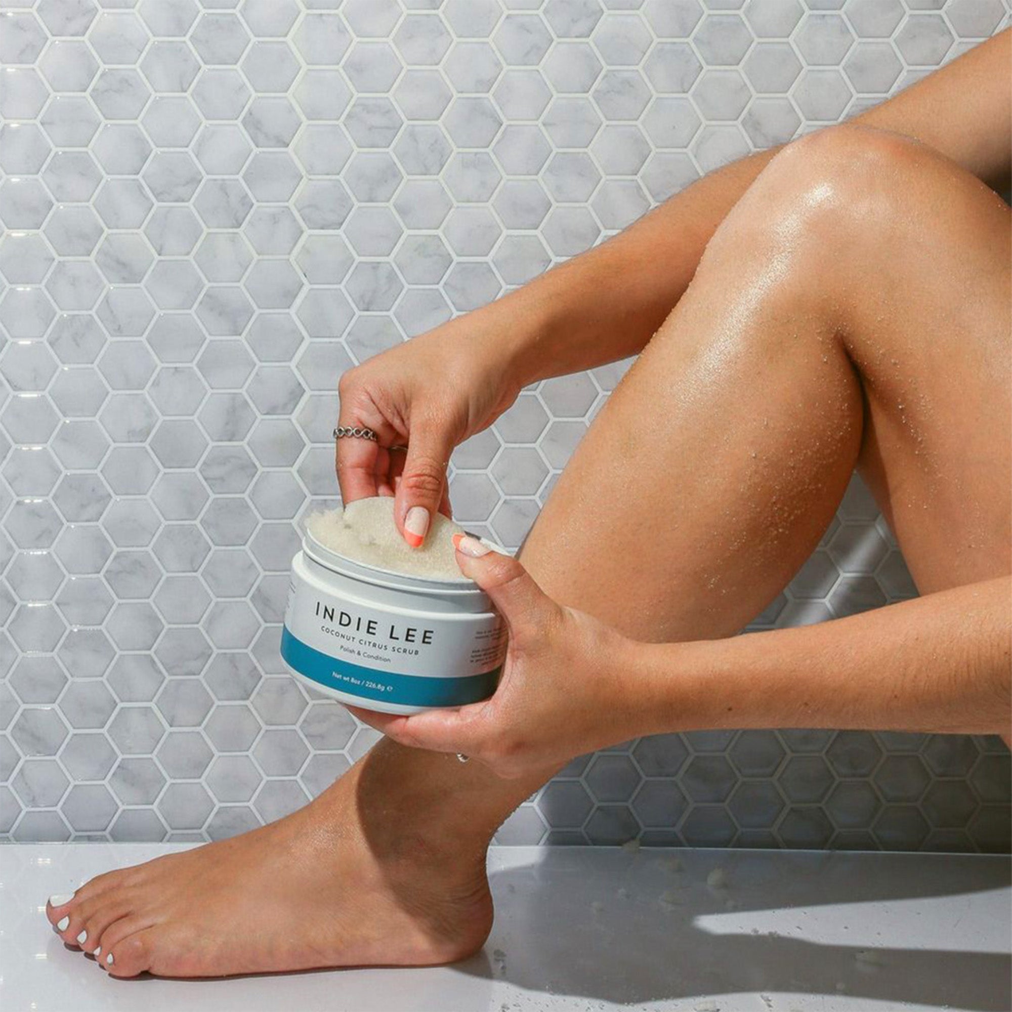 Organic Coconut Citrus Body Scrub - Exfoliating & Moisturizing for Smooth Skin - Perfect for Spa Day & Dry Skin Care