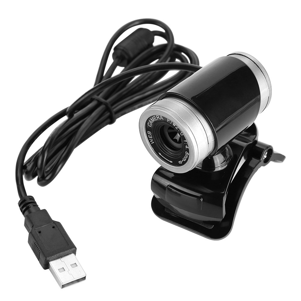 Ciciglow 12MP HD Webcam with Microphone, 360 Degree Rotatable USB Clip-On Web Camera for Laptop & Desktop (Black+Silver) - Perfect for Video Conferencing, Online Classes & Live Streaming
