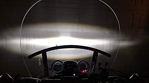 Valkyrie LED Headlight Black - Plug and Play Daymaker Replacement - No Bracket Required - Compatible with Honda Valkyrie Rune Motorcycle - High Visibility for Night Riding & Commuting