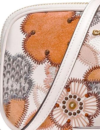 Coach Patchwork Tea Rose Crossbody Bag for Women - Stylish Shoulder Purse for Everyday Use, Work, and Travel