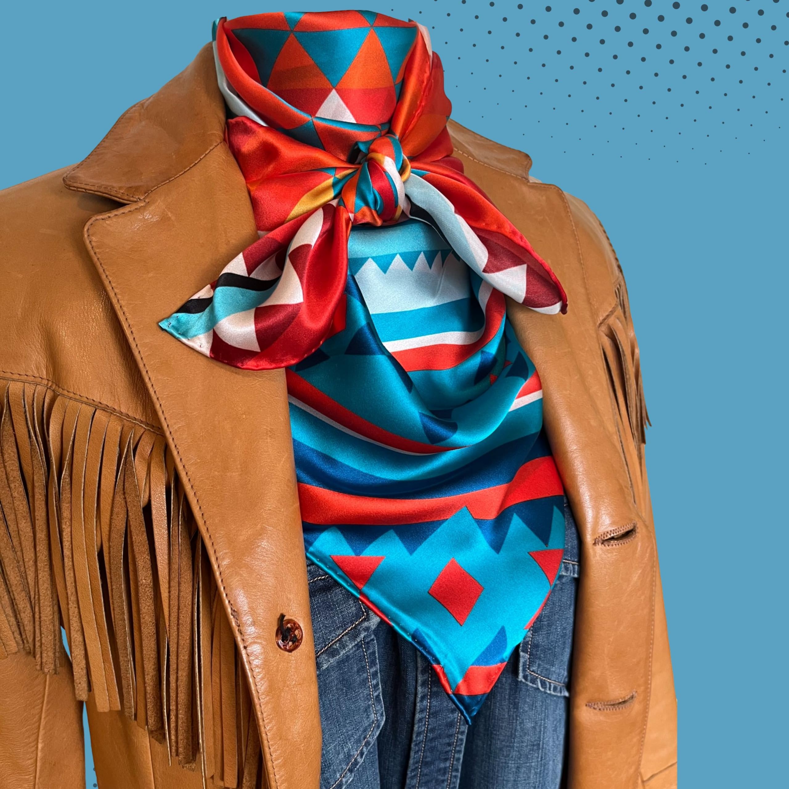 Premium 100% Silk Wild Rags Scarf for Men & Women - Western Cowboy Bandana Neckerchief Fashion Accessory | Perfect for Rodeo, Horse Riding & Outdoor Adventures