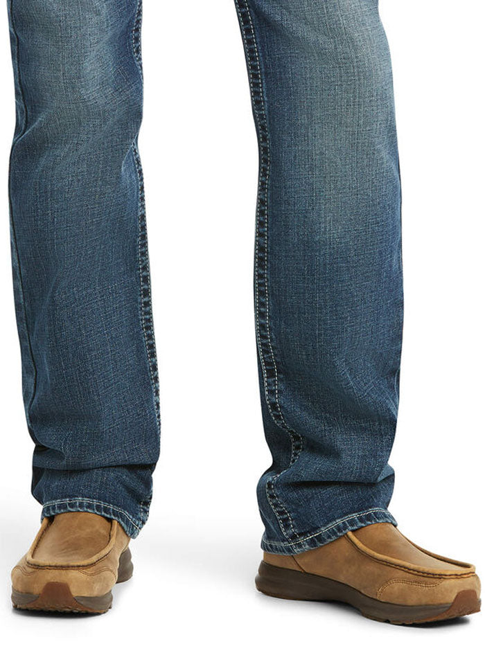 Ariat Men's M7 Rocker Stretch Coltrane Stackable Straight Leg Jean - Comfortable Work & Casual Denim Pants for Cowboy, Ranch Work & Everyday Wear