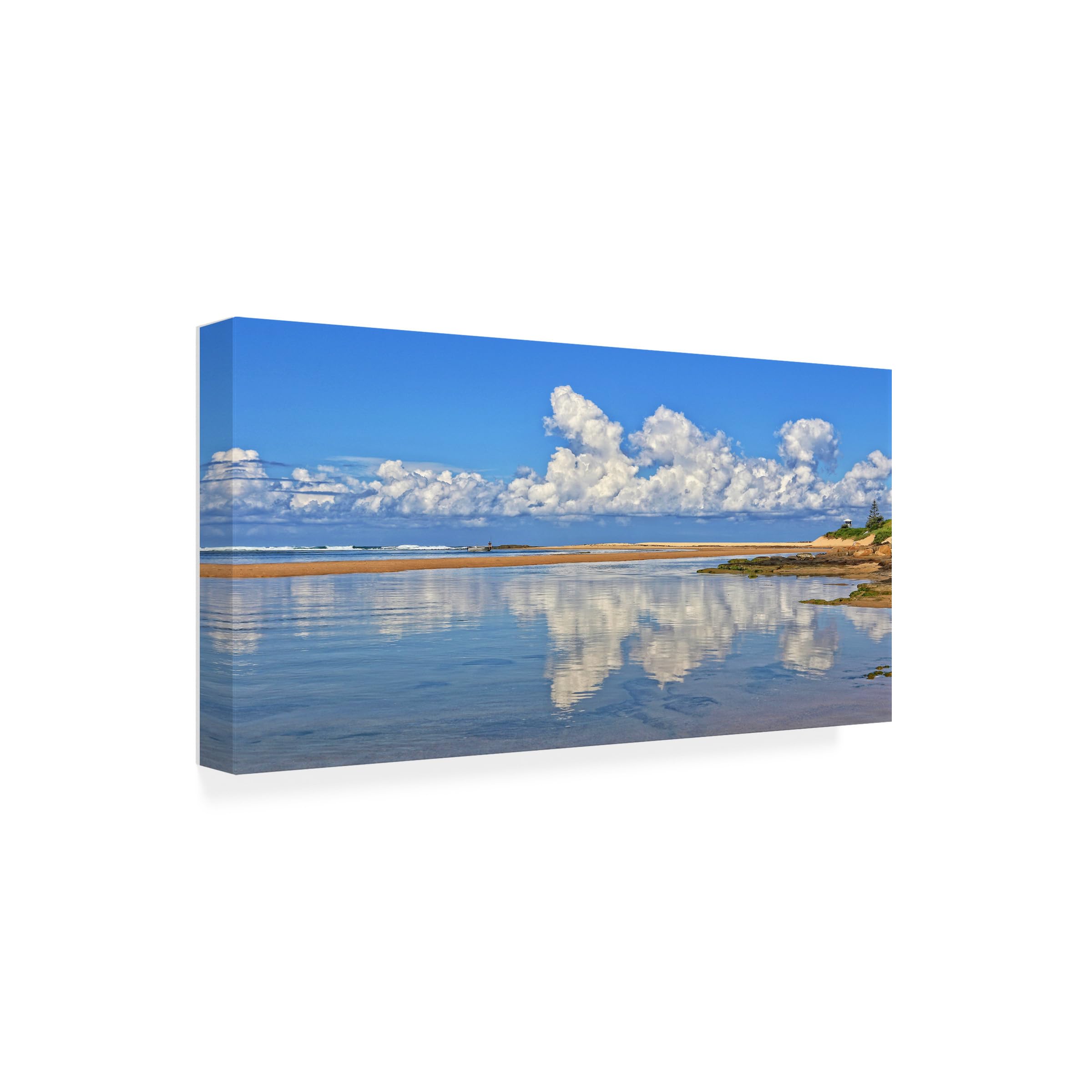 Trademark Fine Art 'Under His Cloud' Canvas Wall Art by Beata Czyzowska - Stunning Landscape Painting for Living Room, Bedroom & Office Decor