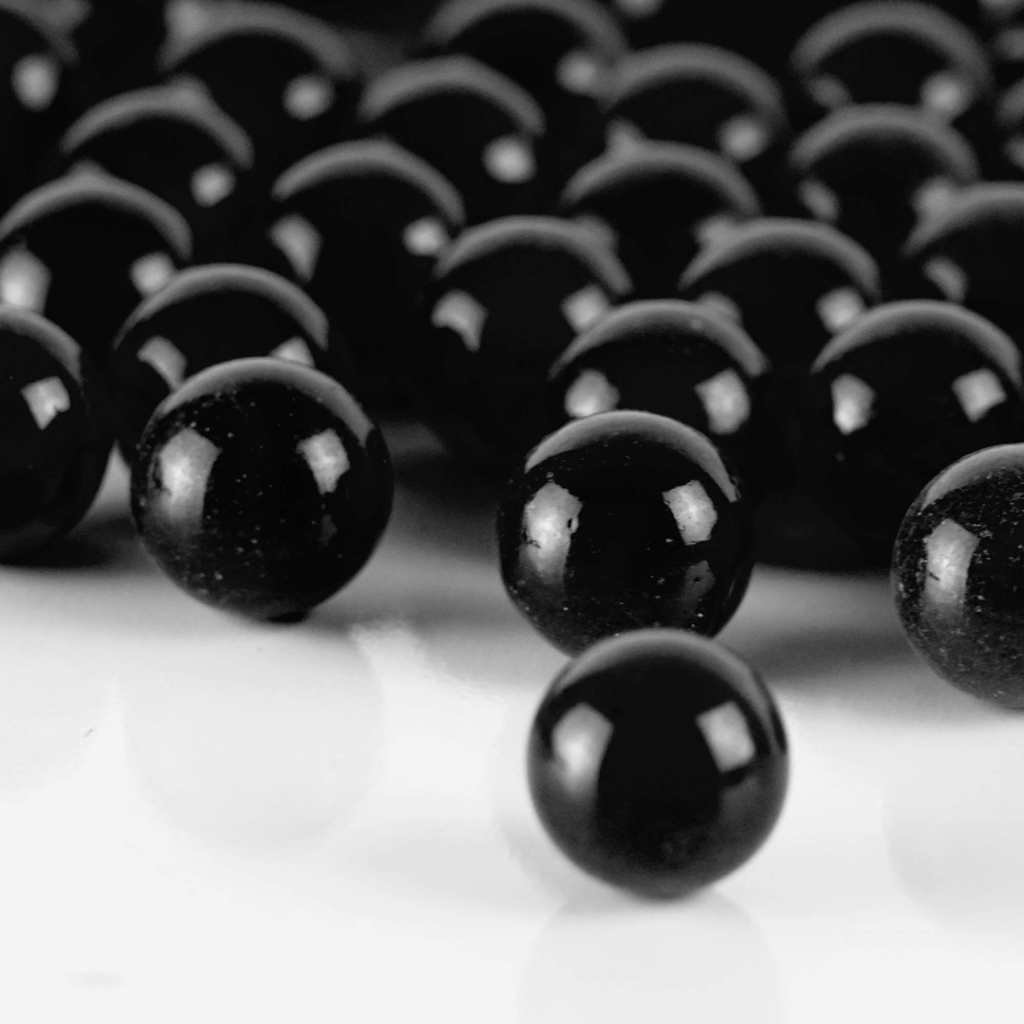 Premium Black Glass Marble Vase Filler - 28 LBS Natural Gemstone Pebbles for Home Decor, Aquariums & Mosaic Art | Multi-Color Decorative Beads for Wedding Centerpieces, Floral Arrangements & DIY Crafts