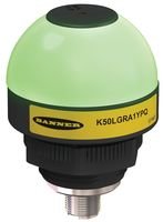 Multi-Color Indicator Light with Audible Alarm - Red, Green, Yellow LED, Loud PNP Buzzer, 18-30VDC for Industrial Equipment & Control Panels (Perfect for Machinery Alerts, Safety Systems & Factory Automation)