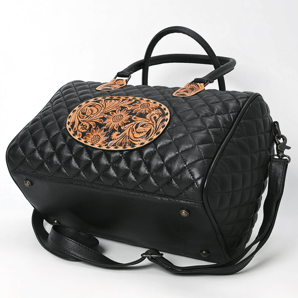 American Darling ADBG1681 Genuine Leather Women's Western Handbag - Hand Tooled Briefcase & Purse for Cowgirl Style, Office & Travel Accessories
