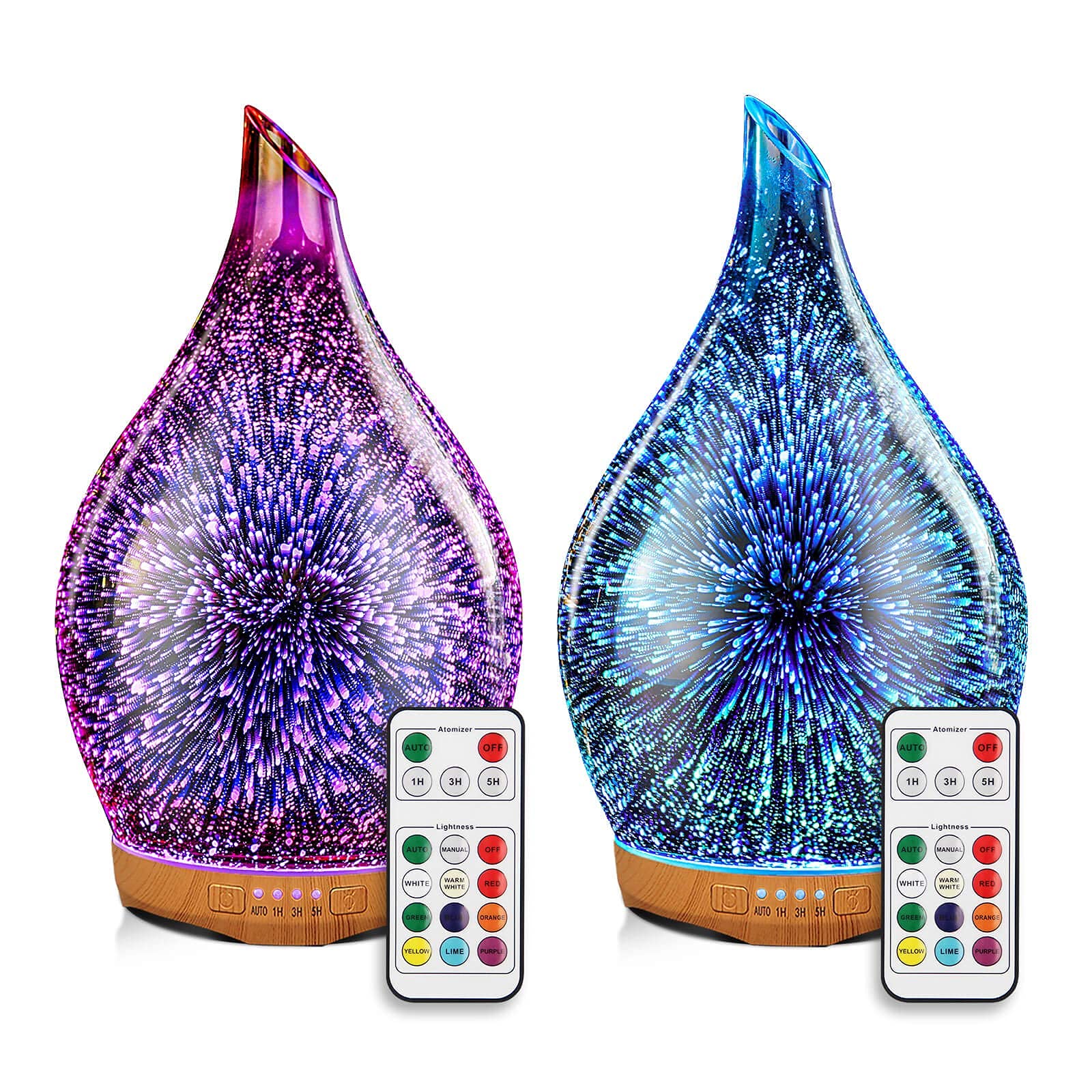 Proseme 280ml Rose Gold & Aroma Ultrasonic Humidifier with Essential Oil Diffuser - Remote Control Included - Perfect for Bedroom, Yoga Studio & Office Relaxation