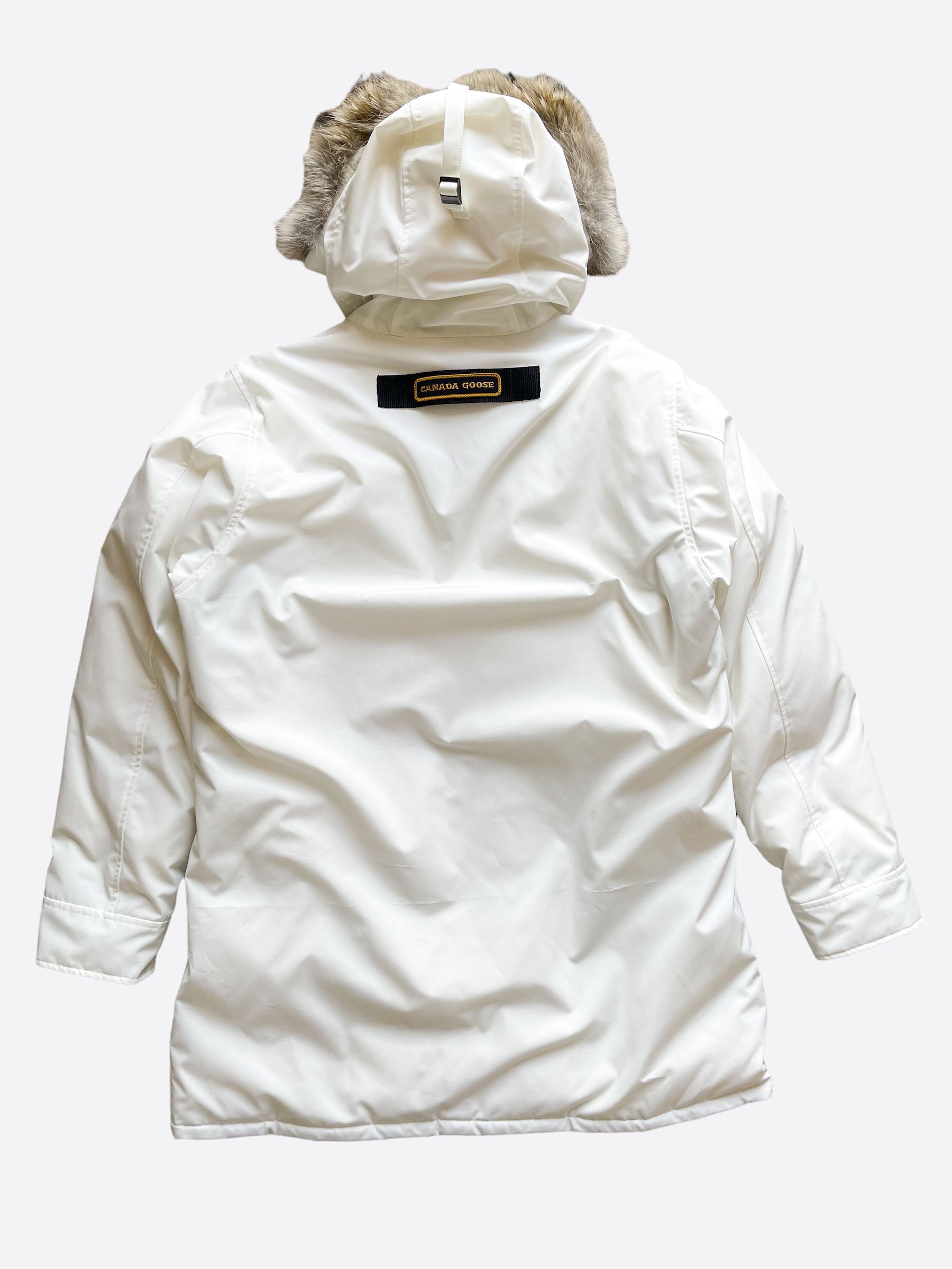 Canada Goose White Langford Men's Winter Jacket - Waterproof Down Parka for Extreme Cold Weather - Perfect for Skiing, Hiking & Outdoor Adventures