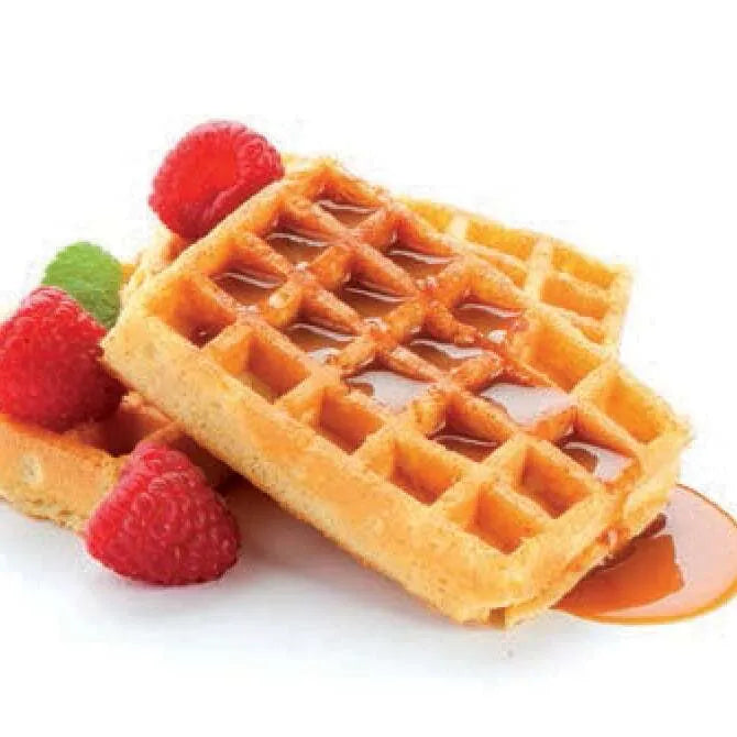 Non-Stick Waffle Maker with 20 Shapes - Perfect for Breakfast, Brunch & Family Gatherings - Orange Color Kitchen Appliance