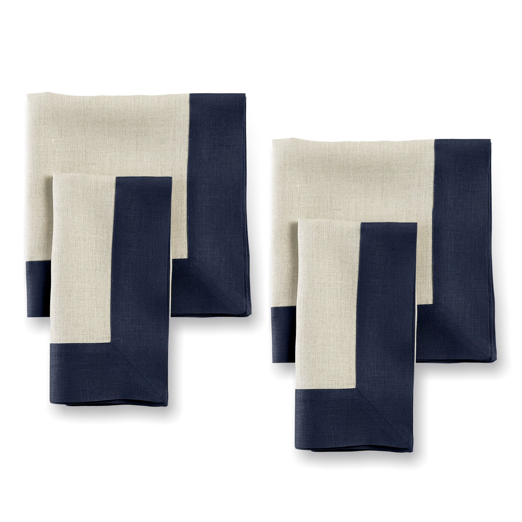 Elegant Contempo Napkins - Set of 4 Premium Cotton Dinner Napkins for Formal Dining, Parties & Special Occasions