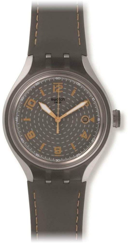SWATCH GO SMOKEY Men's Watch - YES4007 - Stylish Analog Quartz Wristwatch for Men - Perfect for Casual Wear, Office & Everyday Use