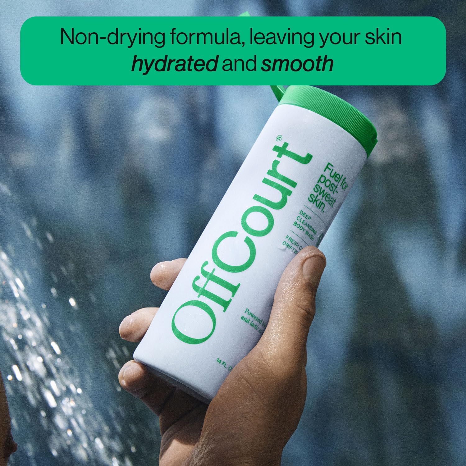 OffCourt - Fresh Citron & Driftwood Scented Deodorant Body Spray (2 Pack) and Body Wash Set for Men | Long-Lasting Fragrance, All-Day Freshness | Gym, Workout, Office & Daily Use