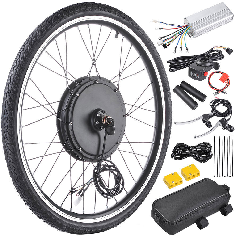 48V 1000W Electric Bike Conversion Kit - Front/Rear Wheel Motor for 26