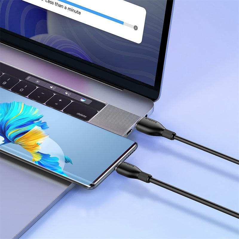 Baseus 100W USB to Type C Fast Charging Cable 1.2M (4ft) - PD Compatible, High-Speed Data Sync, Durable Nylon Braided - Perfect for iPhone 15/14/13, Samsung Galaxy, iPad, MacBook & More