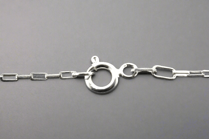 Sterling Silver Rectangular Link Chain Bracelet for Women - Elegant & Durable Jewelry for Everyday Wear, Parties & Gifts