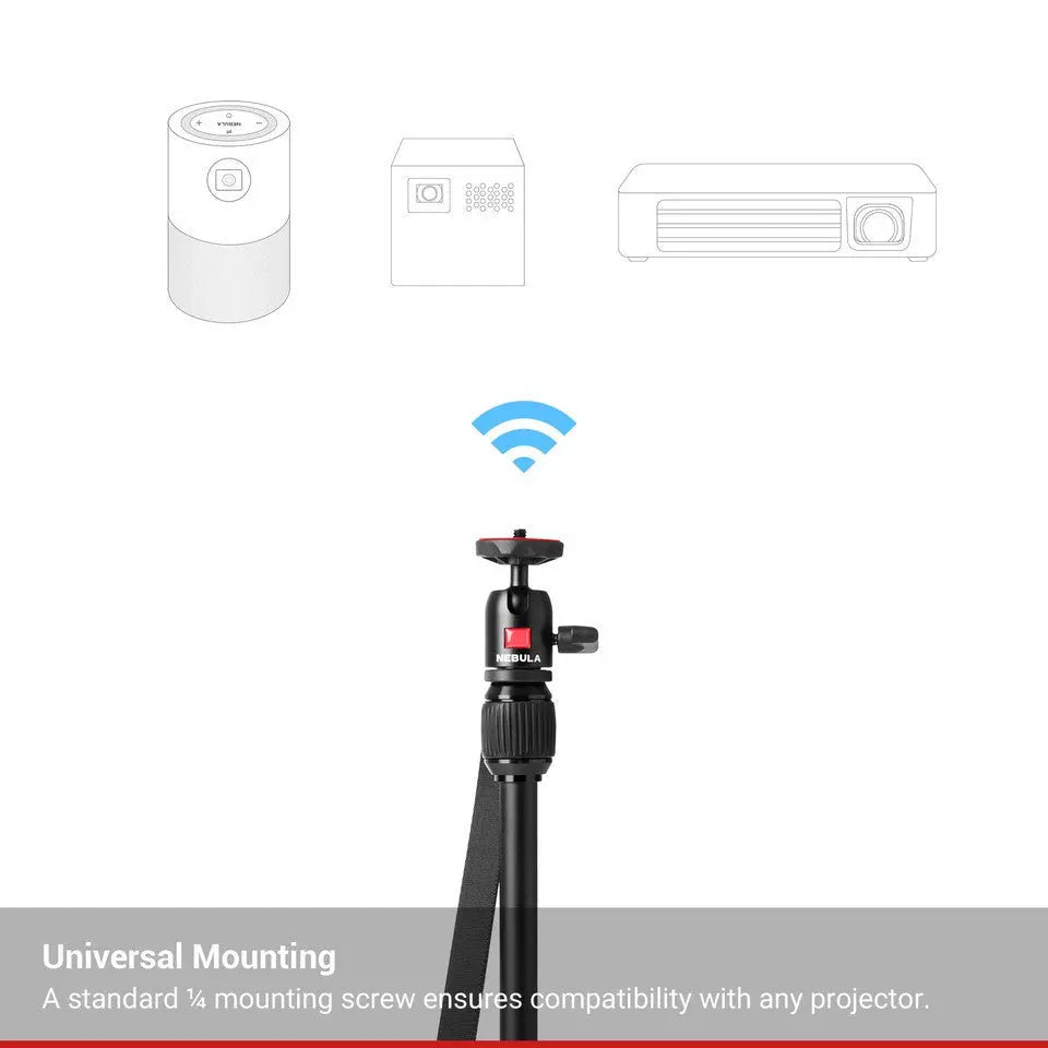 Nebula Capsule D0711 Adjustable Tripod Projector Stand - Portable & Stable Support for Outdoor Movie Nights, Home Theater, and Presentations