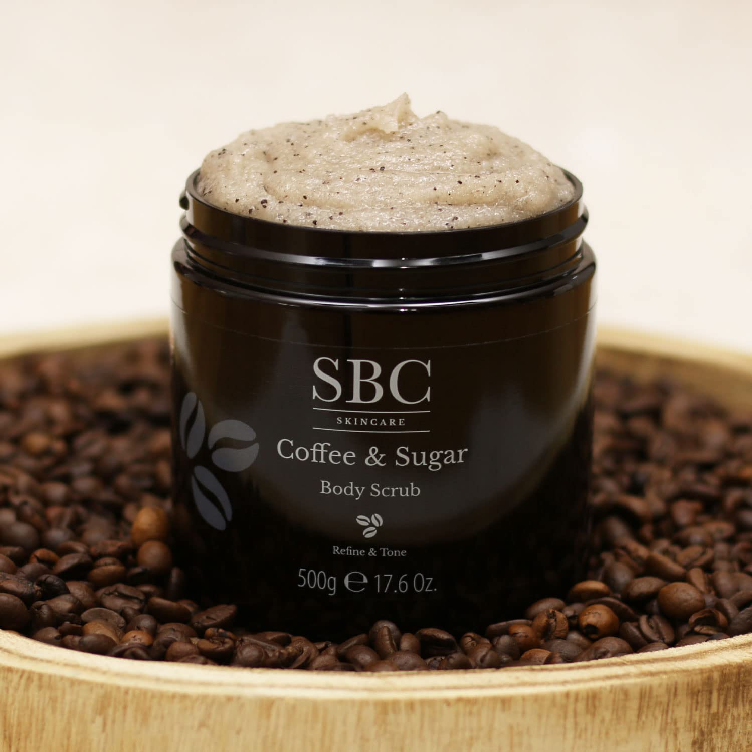 Organic Coffee & Sugar Body Scrub 500g - Exfoliating & Moisturizing Skincare for Smooth Soft Skin - Perfect for Dry Skin Care & Spa Treatment at Home