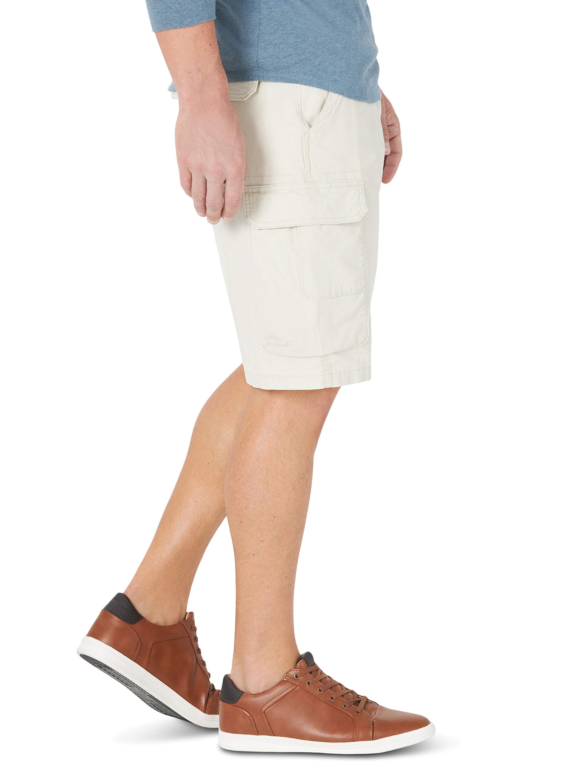 Wrangler Authentics Men's Stretch Twill Cargo Shorts - Comfortable & Durable Casual Shorts for Outdoor Activities, Hiking, and Summer Wear
