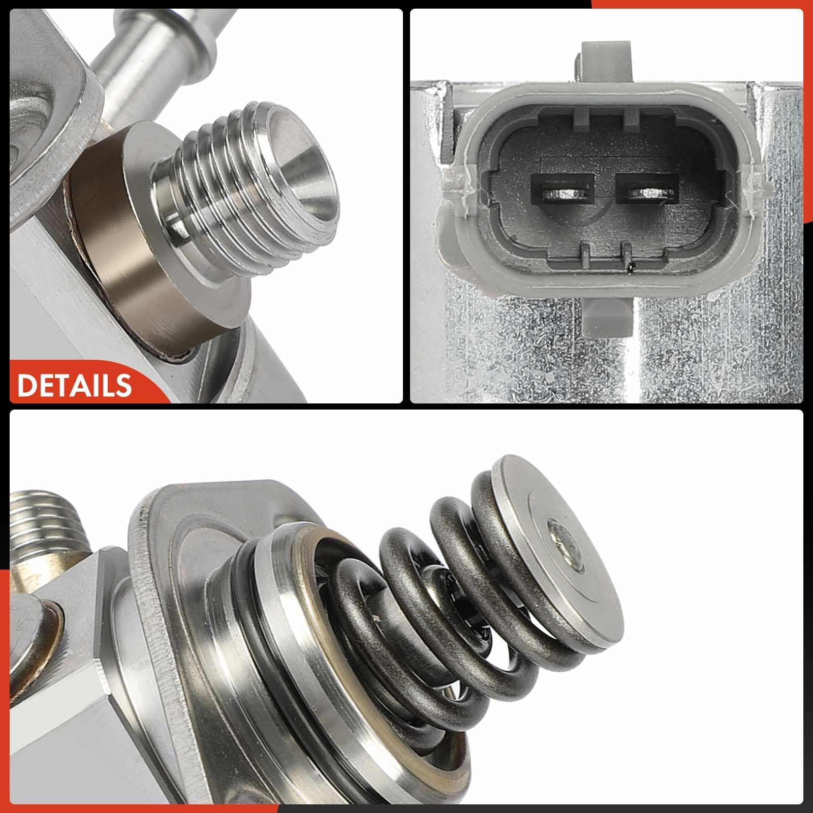 Premium High Pressure Fuel Pump Compatible with Ford Explorer, Escape, Fusion, Focus, Edge, Taurus, Police Sedan & Land Rover Range Rover Evoque, Discovery Sport, LR2 & Lincoln MKZ, MKC, MKT - Replacement Part for Improved Engine Performance & Fuel Efficiency