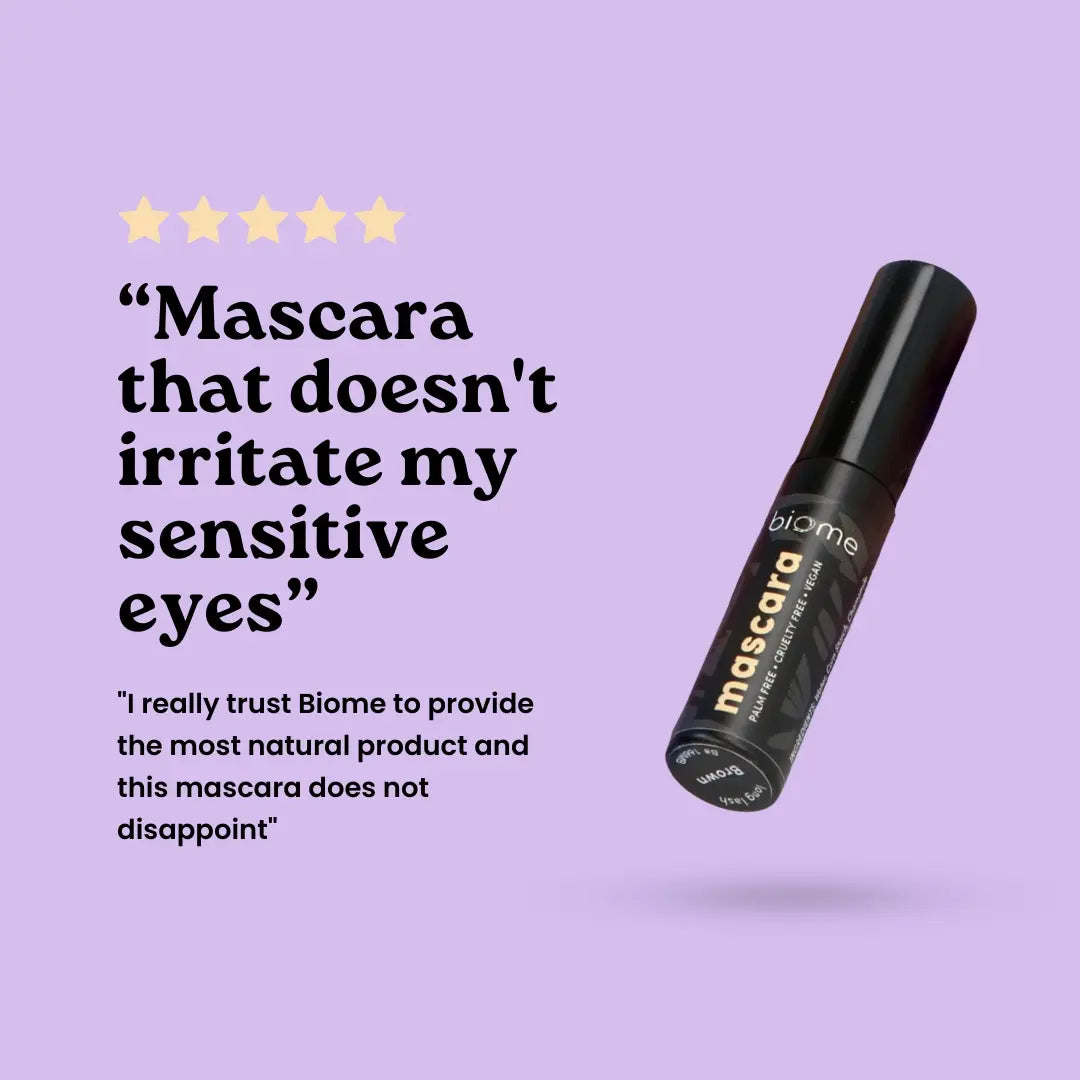 Biome Long Lash Mascara 7.5ml - Volumizing & Lengthening Waterproof Mascara for Natural Look - Perfect for Daily Wear & Special Occasions