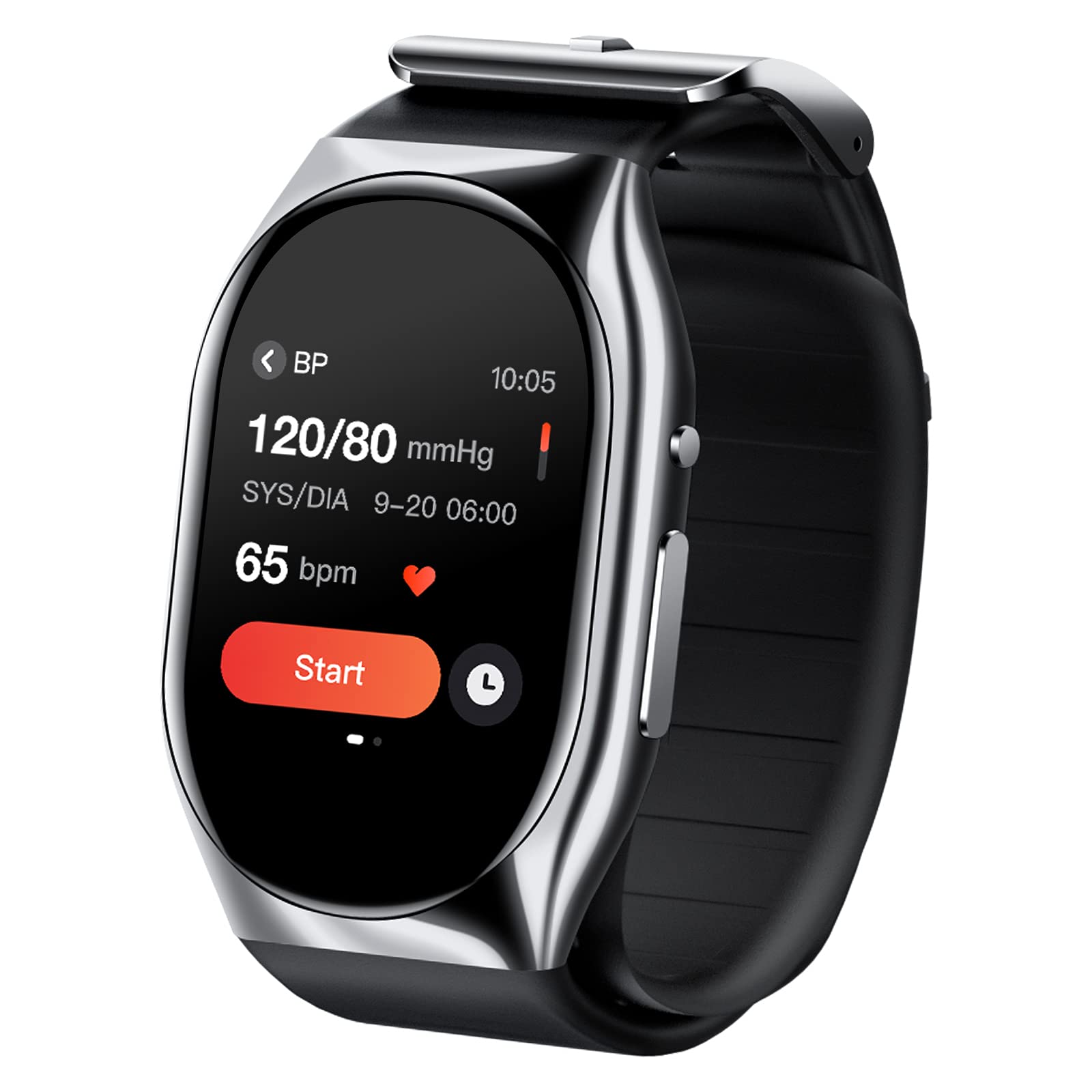 YHE BP Doctor Pro Smartwatch - Blood Pressure, Blood Oxygen, Heart Rate & Sleep Monitor with HRV Tracking for Android & iOS - Perfect for Fitness, Sports & Health Tracking (Silver)