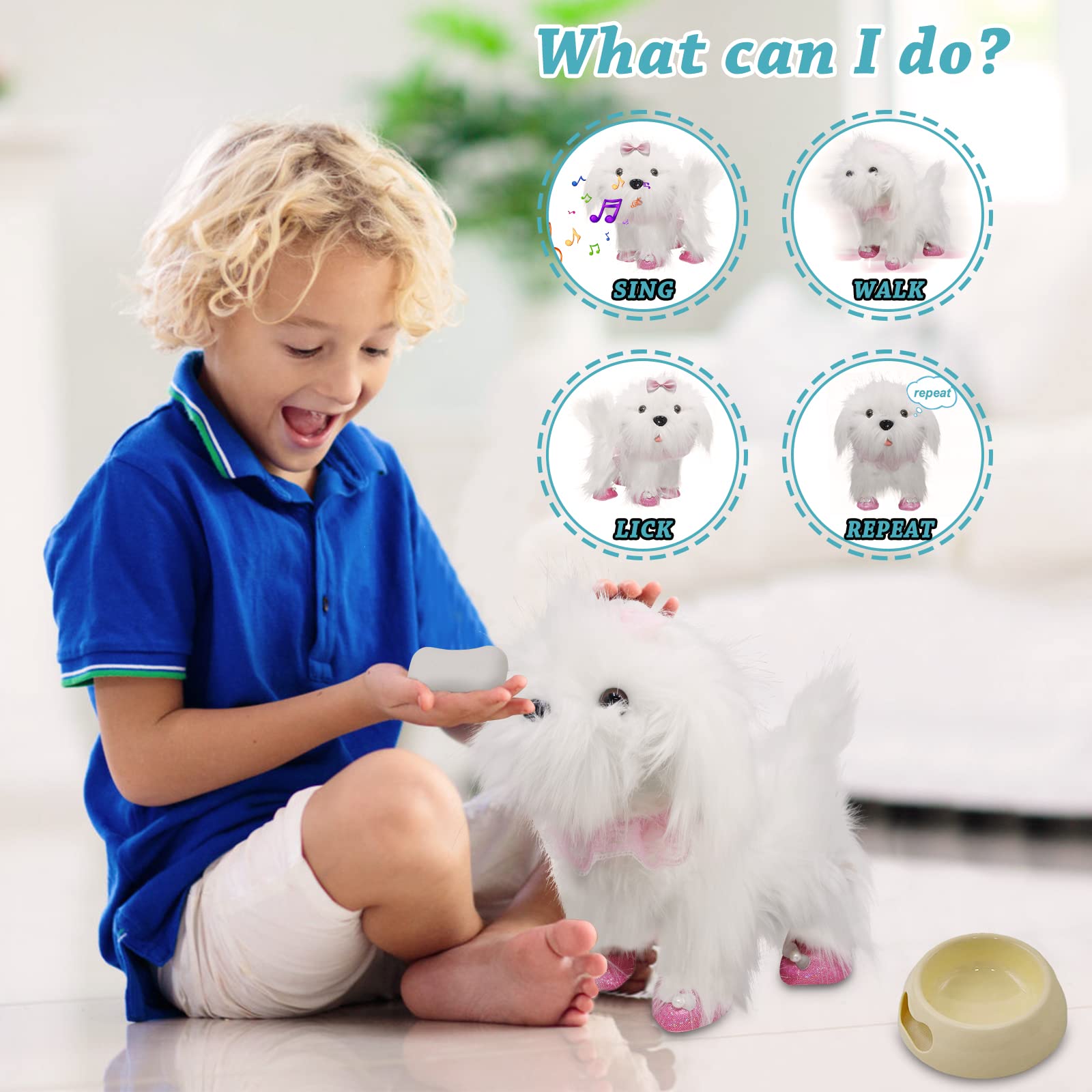 Interactive Toy Dog for Kids - Walk, Bark & Sing - Perfect Gift for 2-5 Year Olds - Playtime Companion