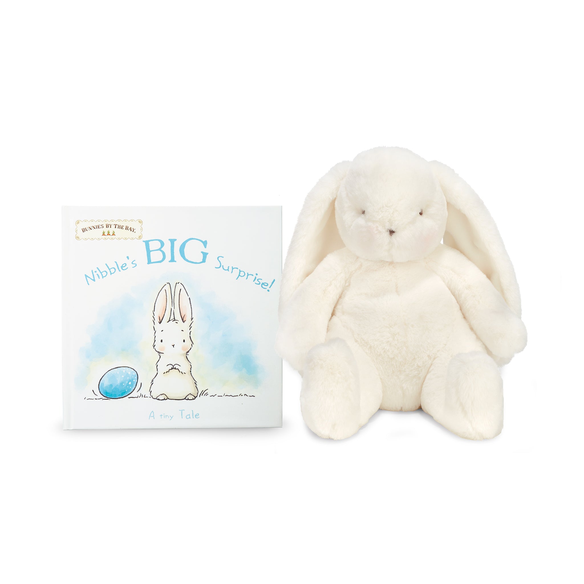 Nibble's Big Surprise Book and Bunny Set - Interactive Storybook & Plush Toy for Kids | Perfect for Bedtime Reading & Cuddling