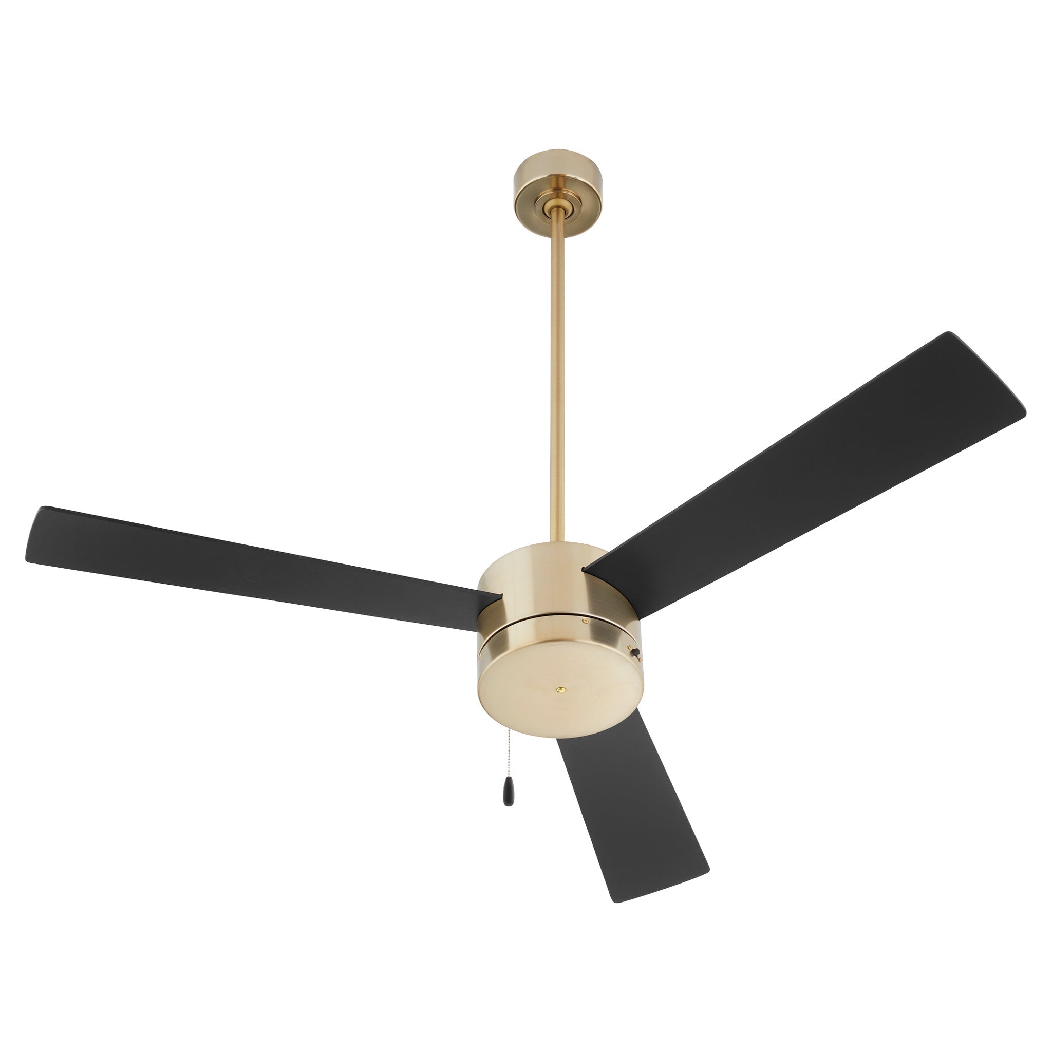ALLEGRO 3 52 Inch Ceiling Fan with Pull Chain - 3 Speed Reversible Motor, Optional LED Light, Satin Nickel Finish with Silver/Walnut Blades - Perfect for Living Room, Bedroom, or Patio