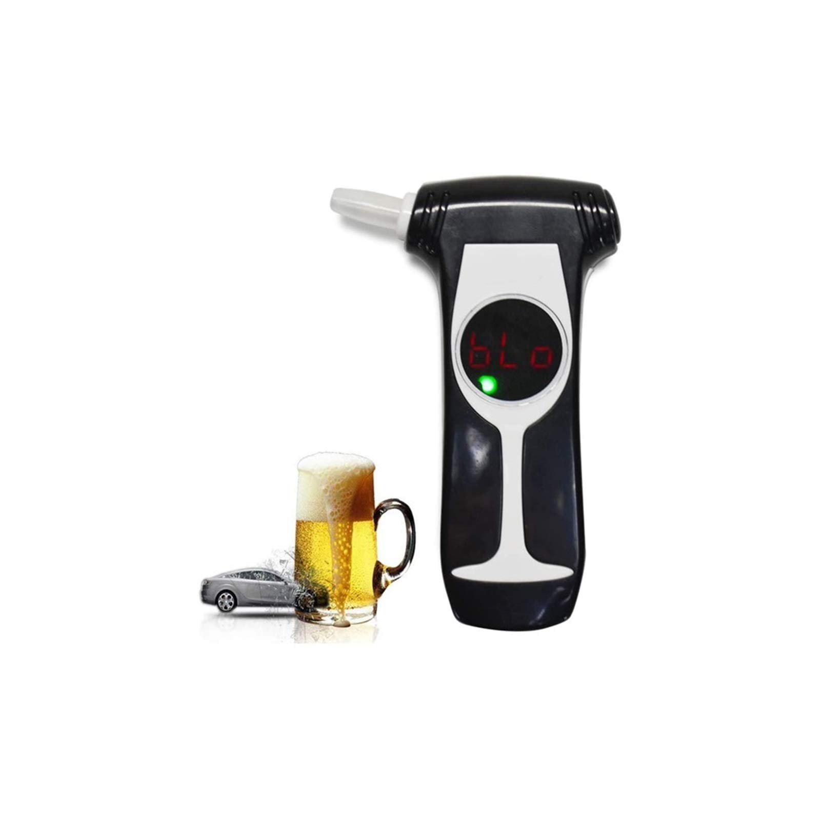 Professional Breathalyzer Alcohol Tester - High Accuracy Portable Digital Alcohol Detector with LCD Display & Semiconductor Sensor for Personal, Workplace, and Law Enforcement Use
