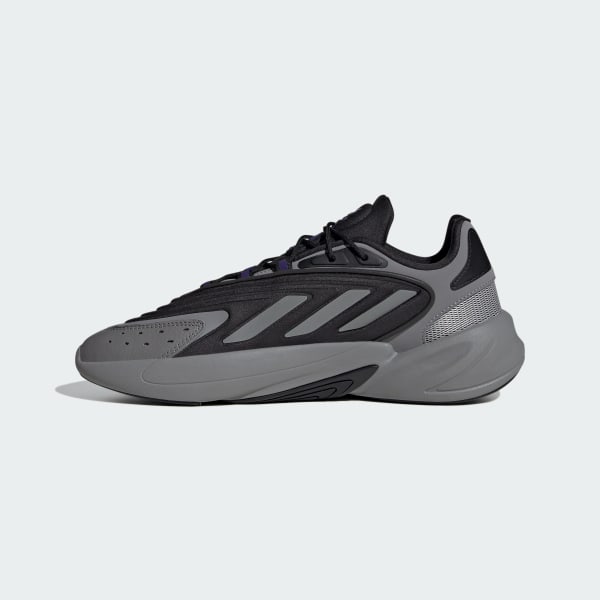 Adidas Men's Ozelia Running Shoes - Core Black/Matte Silver/Collegiate Purple - Lightweight Comfort for Jogging, Gym & Casual Wear