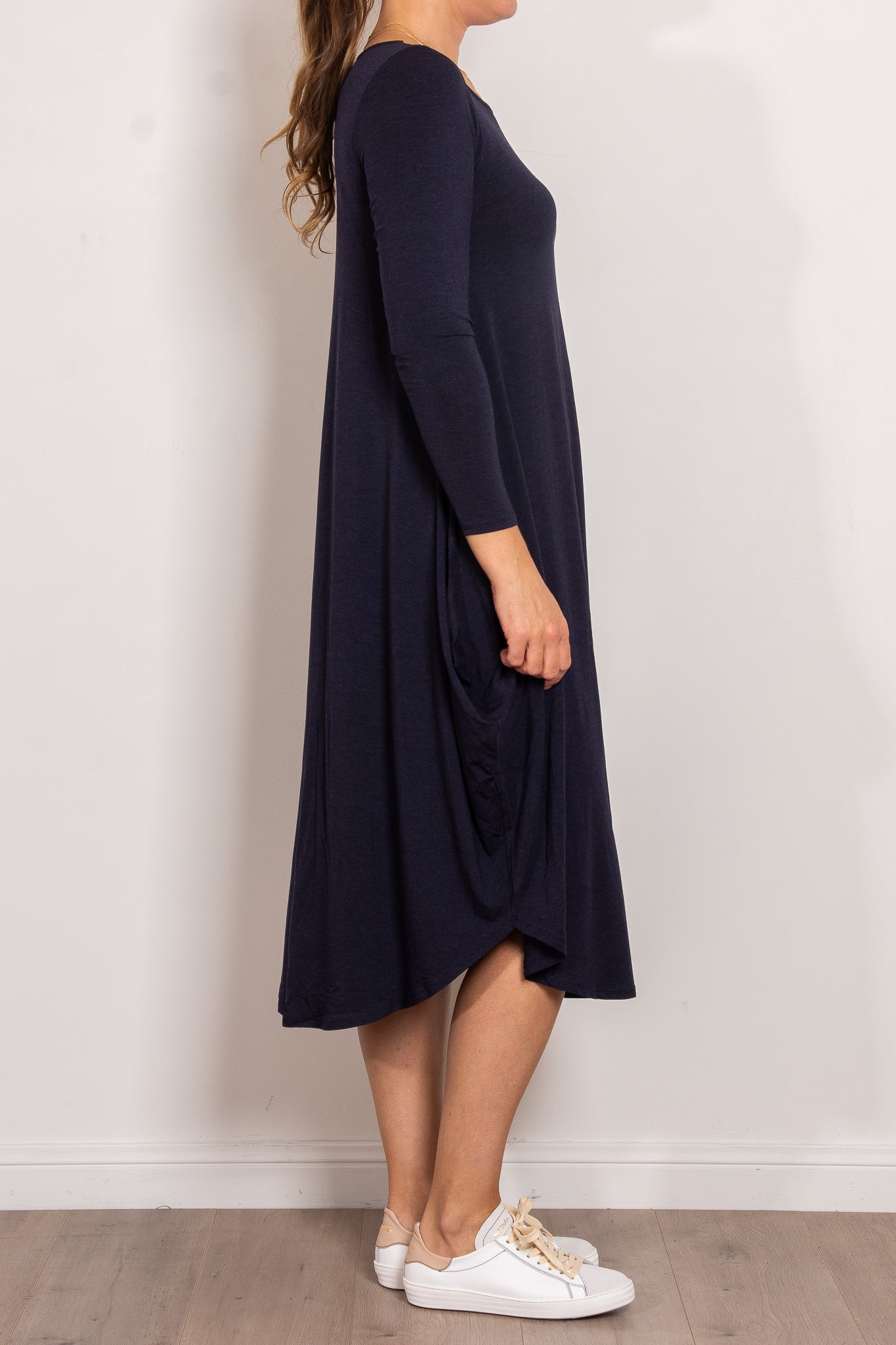 Tani Marl Long Sleeve Tri Dress - Women's Stylish Casual & Athletic Dress for Yoga, Running, and Everyday Wear