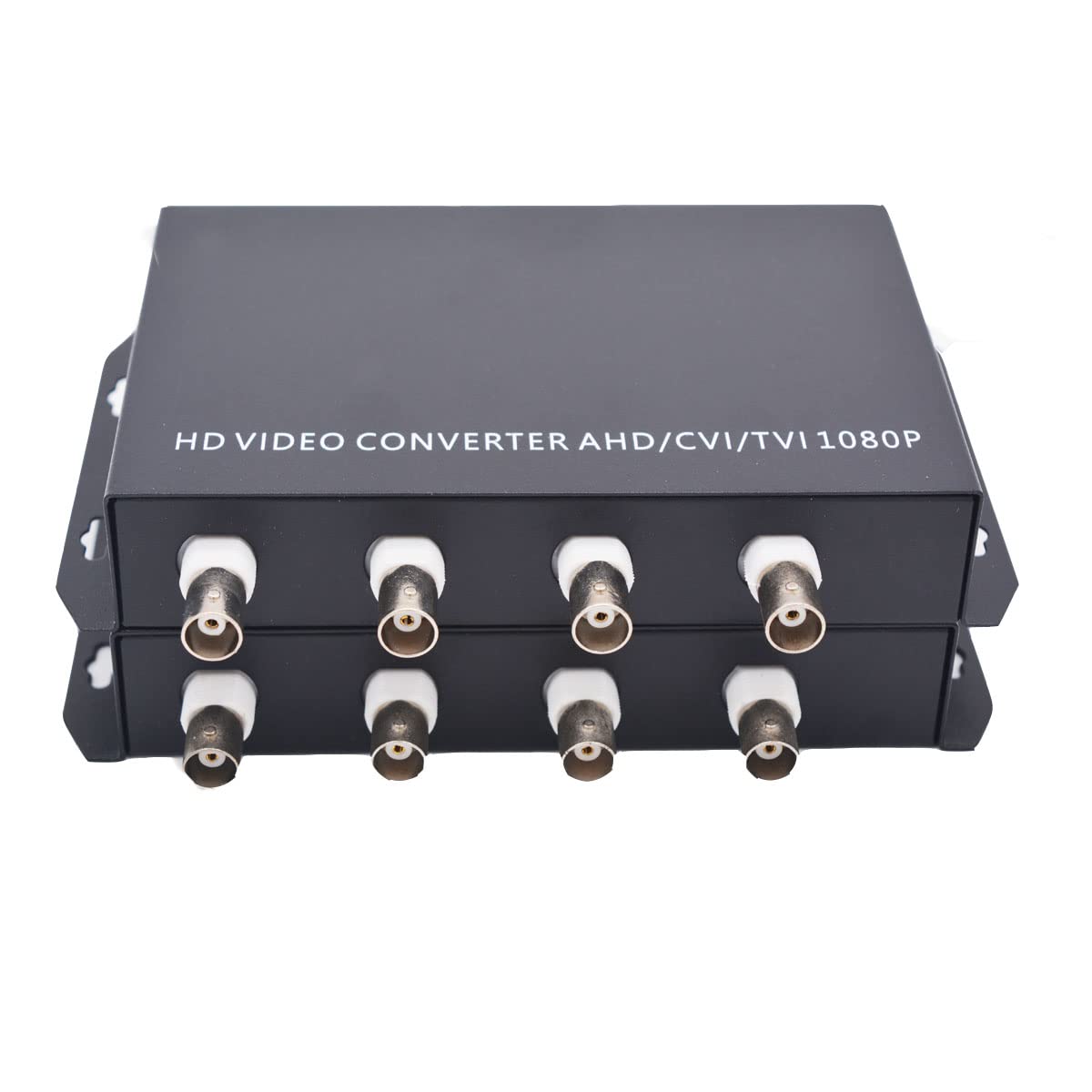 2MP HD Video Over Fiber Optic Converter - 4 Channel with FC Port & RS-485 Data | Supports 1080p/960p/720p for CVI/TVI/AHD Cameras | Ideal for Security Surveillance & Long-Distance Video Transmission