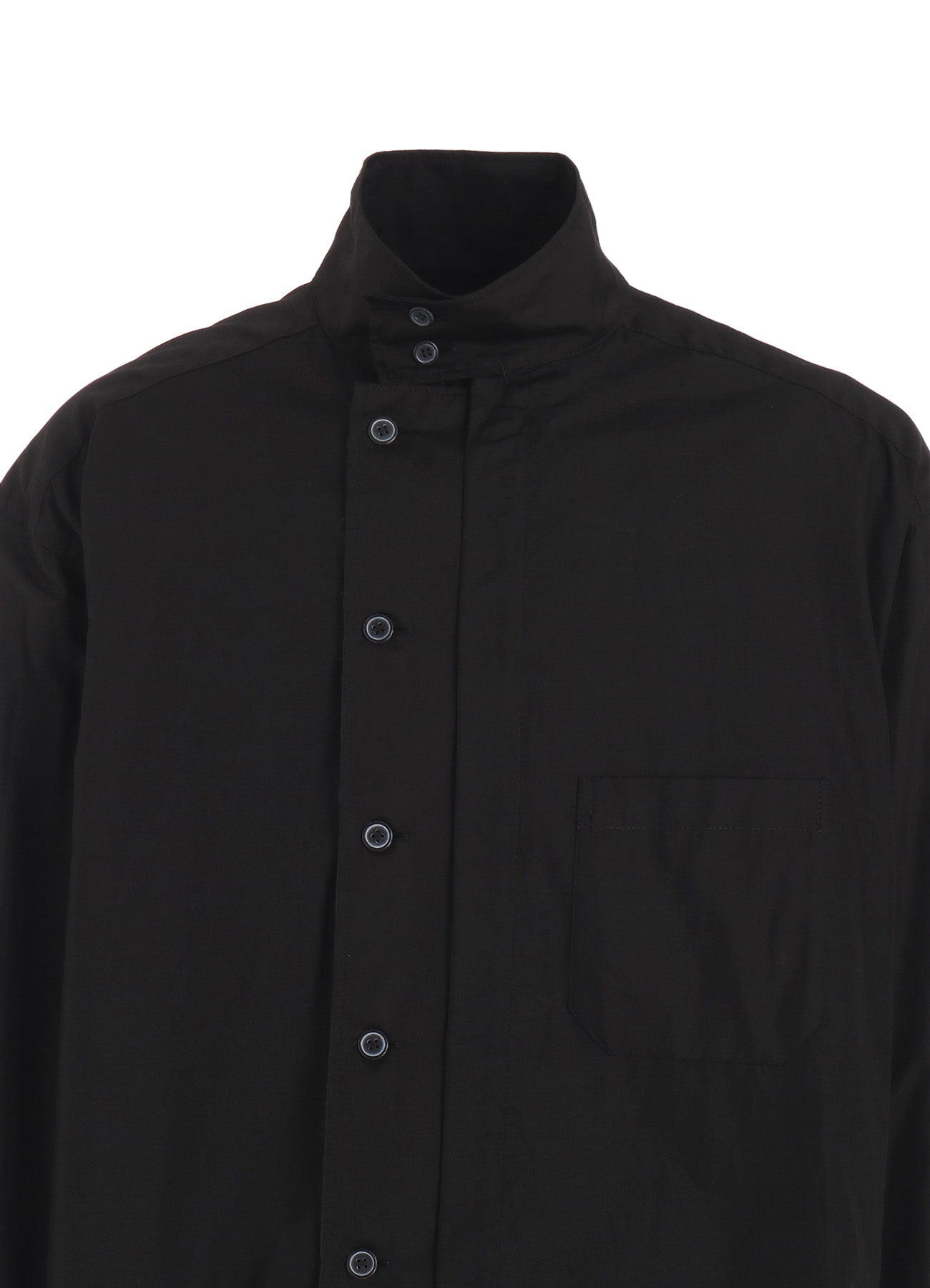 Premium Cotton Broadcloth Button-Down Shirt with Multi-Buttoned Sleeves & Stand Collar - Perfect for Business Casual, Office Wear & Smart Outfits