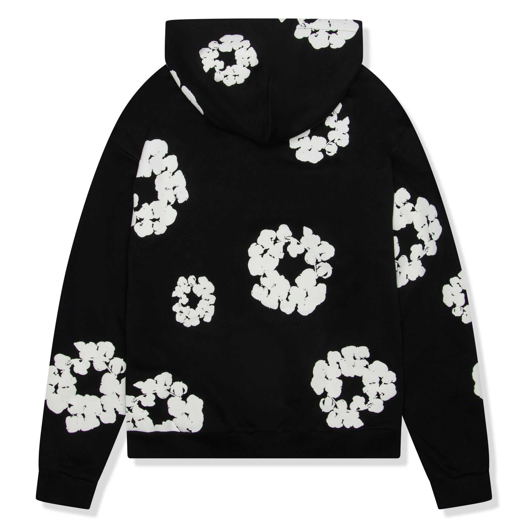 Denim Tears The Cotton Wreath Black Hoodie for Men - Streetwear Fashion Hooded Sweatshirt | Perfect for Casual Wear, Urban Style & Hip-Hop Outfits