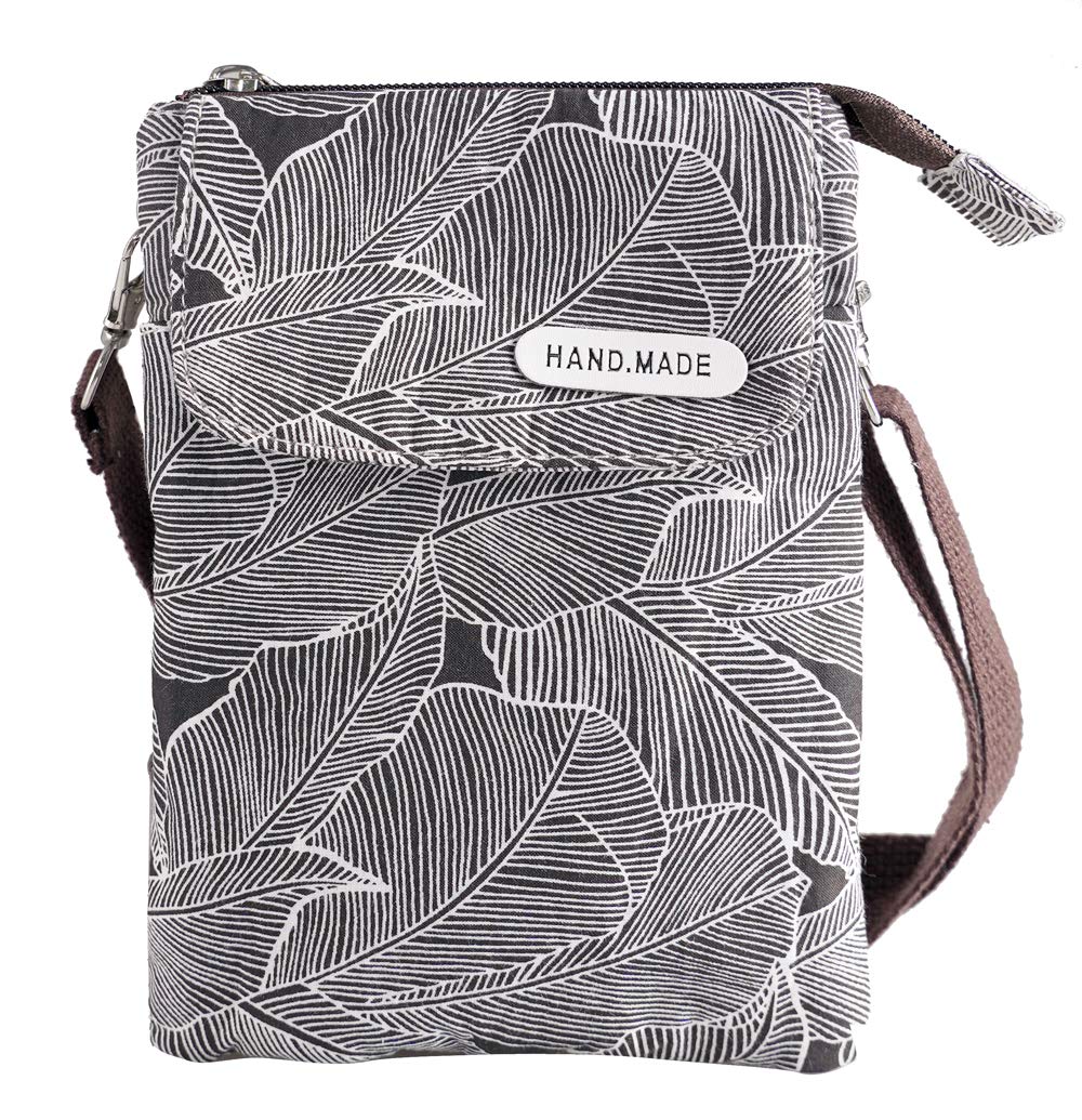 Stylish Canvas Crossbody Phone Purse Wallet for Women & Teen Girls - Roomy & Lightweight with Adjustable Shoulder Strap - Perfect for Travel, Shopping & Everyday Use