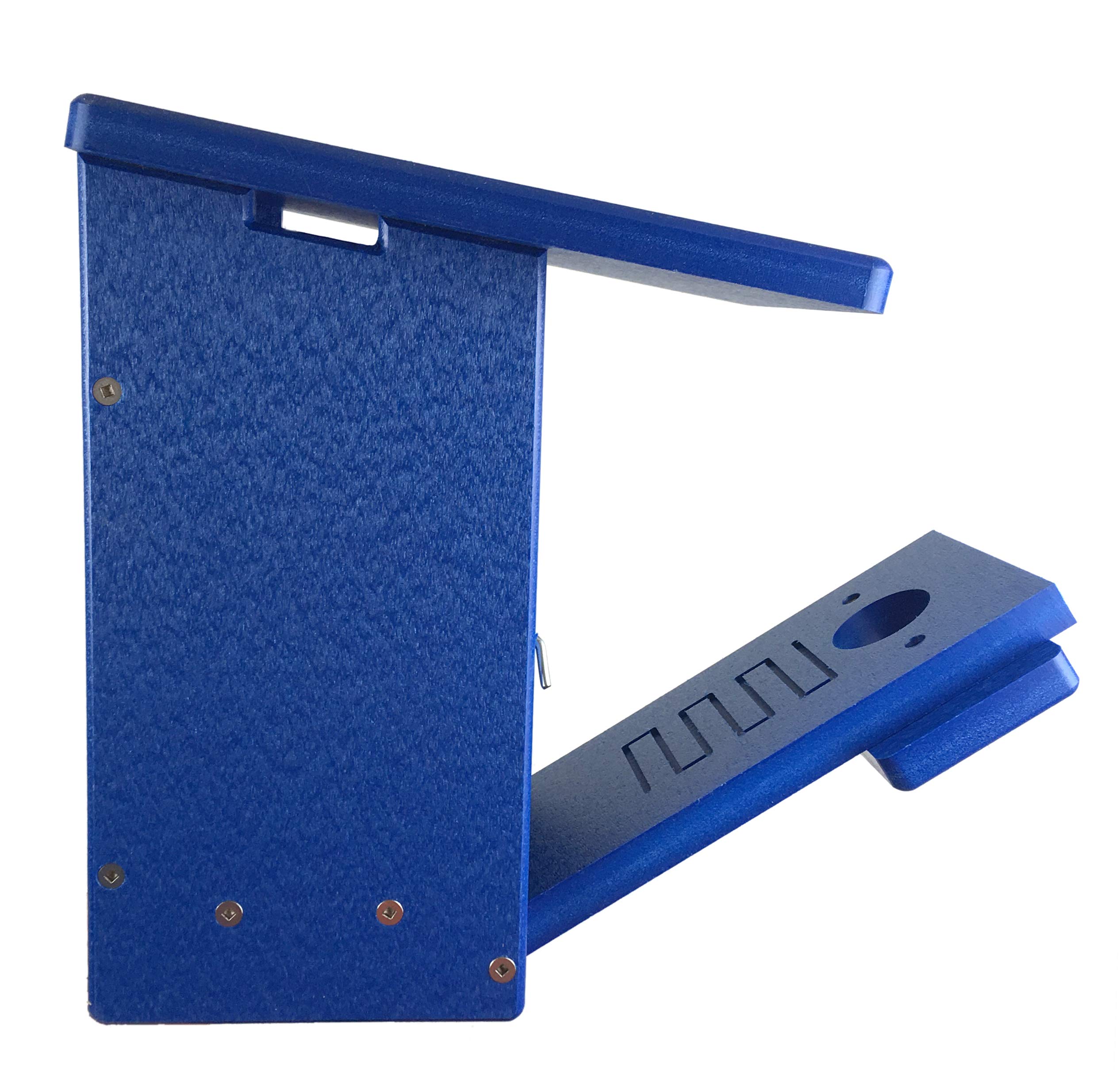 Kettle Moraine Eastern Bluebird Recycled Nest Box with Mounting Plate - Eco-Friendly Bluebird House for Backyard Birdwatching & Wildlife Conservation