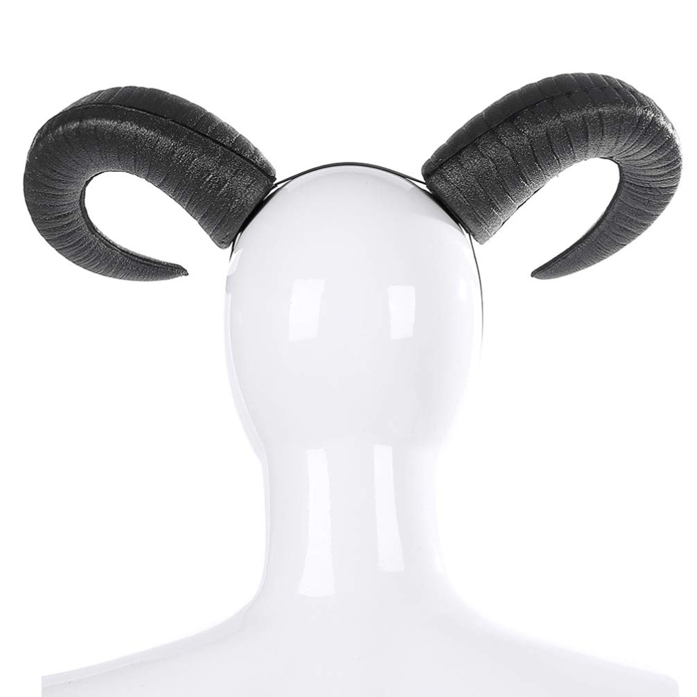 Holibanna Black Halloween Horns Headband - Gothic Devil Horns for Cosplay, Costume Party, Masquerade & Carnival | Perfect for Halloween, Cosplay Events, Themed Parties & Photo Props