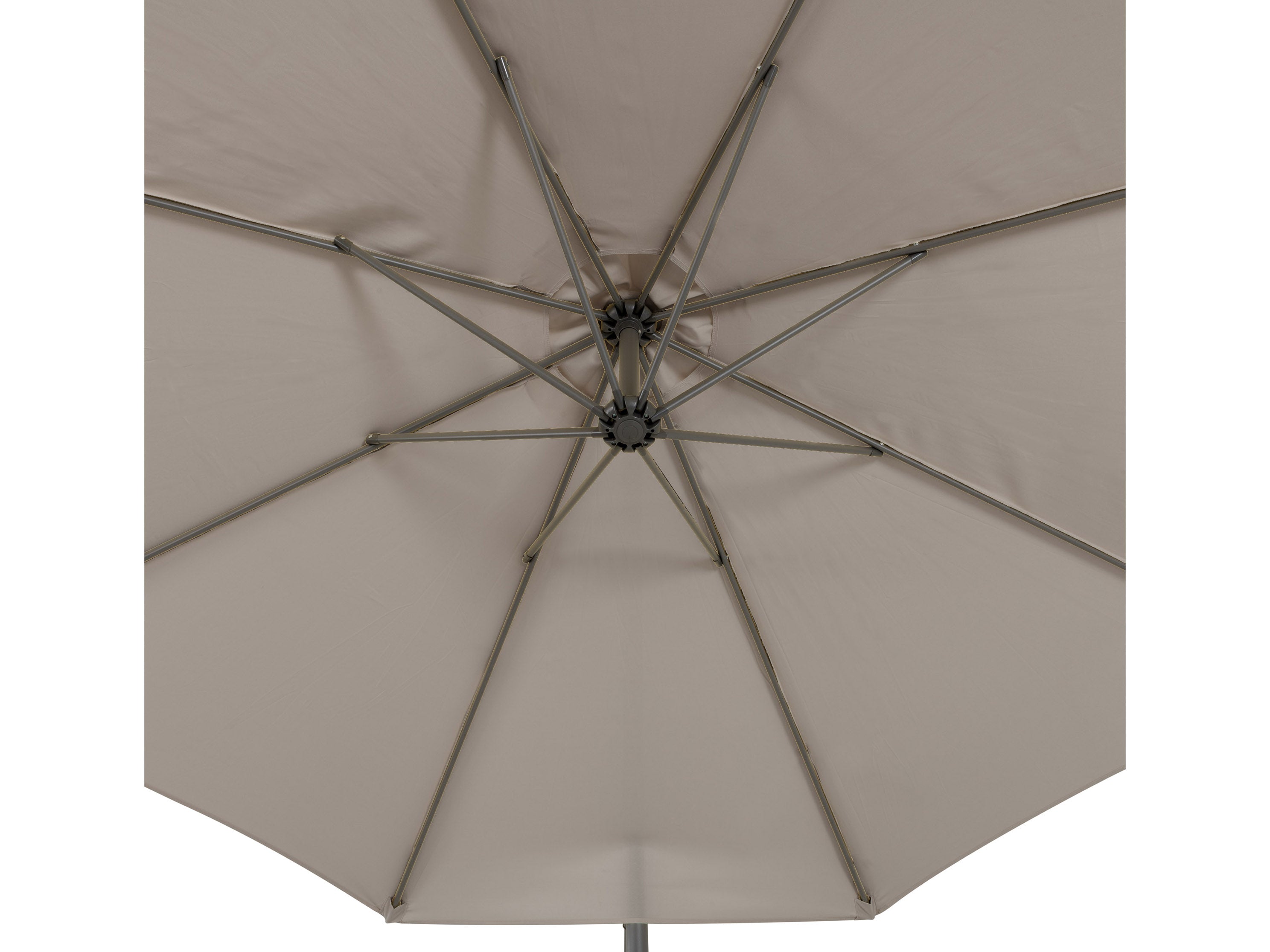 9.5ft Tilting Offset Patio Umbrella - Grey Outdoor Sun Shade for Poolside, Deck, and Garden Relaxation