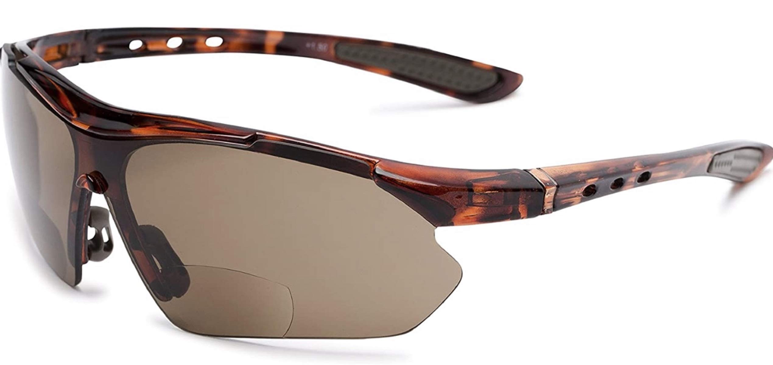San Francisco Half Frame Bifocal Reading Sunglasses - UV Protection Wrap-Around Sports Glasses for Men & Women | Perfect for Outdoor Activities, Driving, Fishing & Reading in Sunlight