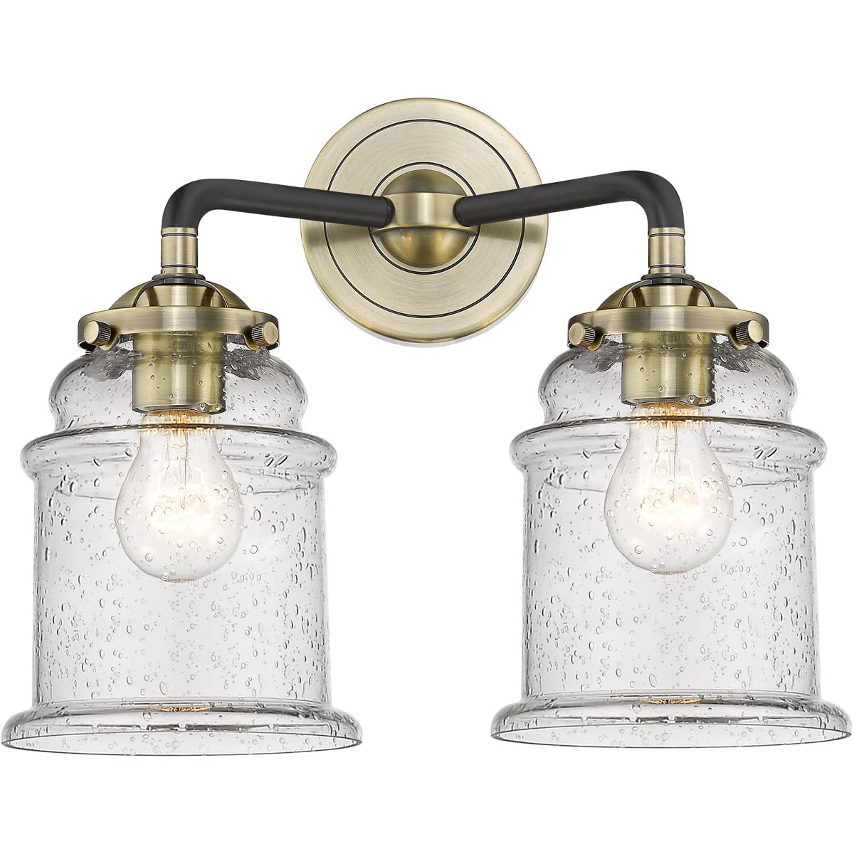 Innovations Lighting 284-2W-BAB-G184S-LED Small Canton 2-Light Bathroom Vanity Light - Nouveau Collection - Perfect for Modern Bathroom & Powder Room Decor