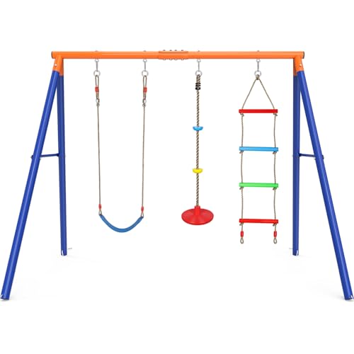 Triple Swing With Rope Ladder