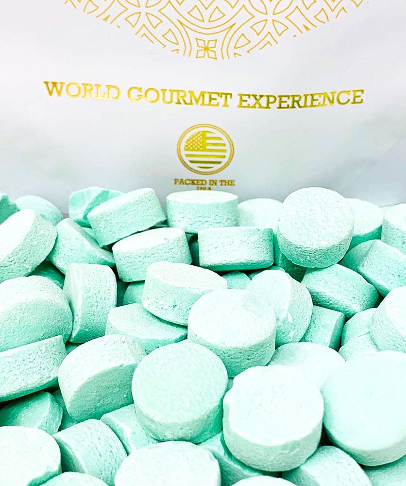 SweetGourmet Green Spearmint Lozenges - Canada Mints Bulk Candy (1 Pound) for Fresh Breath & Stress Relief - Perfect for Office, Travel & After Meals