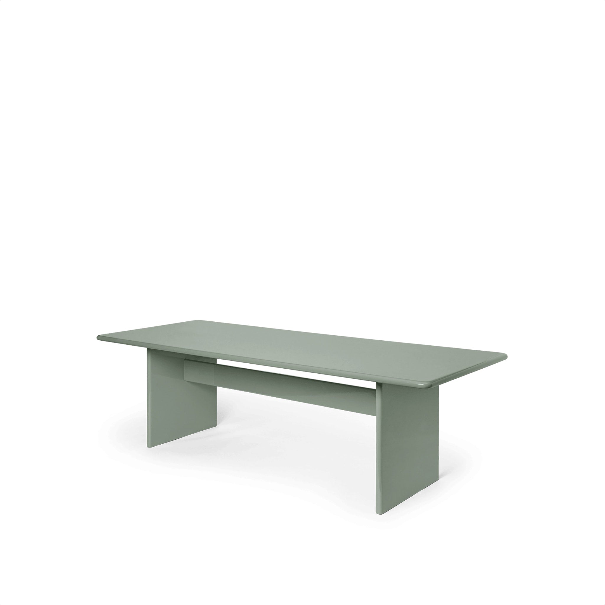 FERM LIVING Rink Dining Table - Large Size, Tea Green | Modern Scandinavian Dining Room Furniture for Home & Restaurant Use