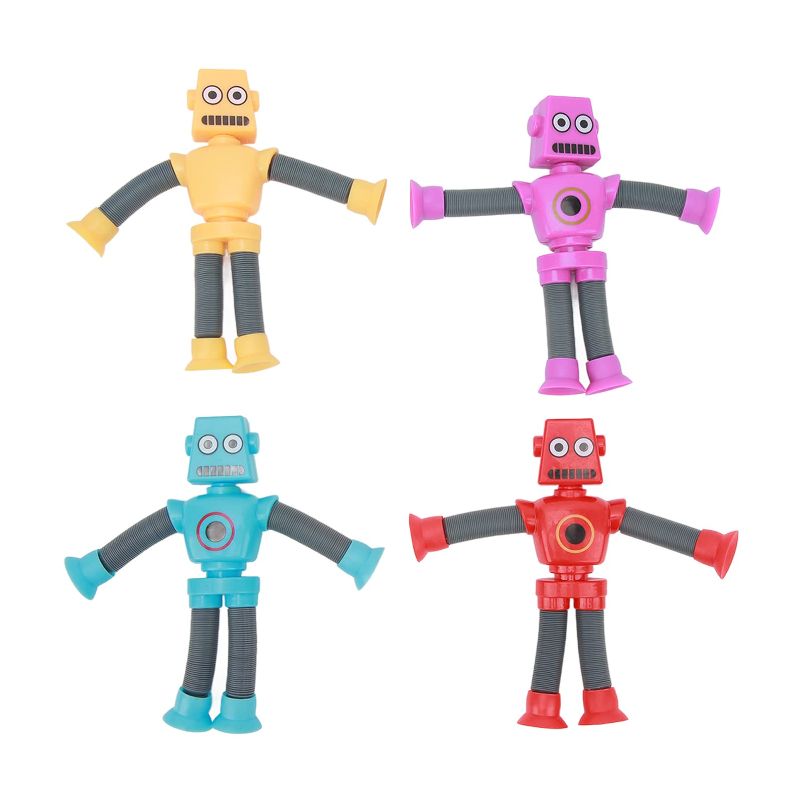 Expandable Telescopic Suction Cup Robot Toy - Fun Plastic Puzzle Game for Kids & Adults - Perfect Gift for Birthday, Christmas & STEM Learning - Great for Playtime, Party Favors & Educational Activities