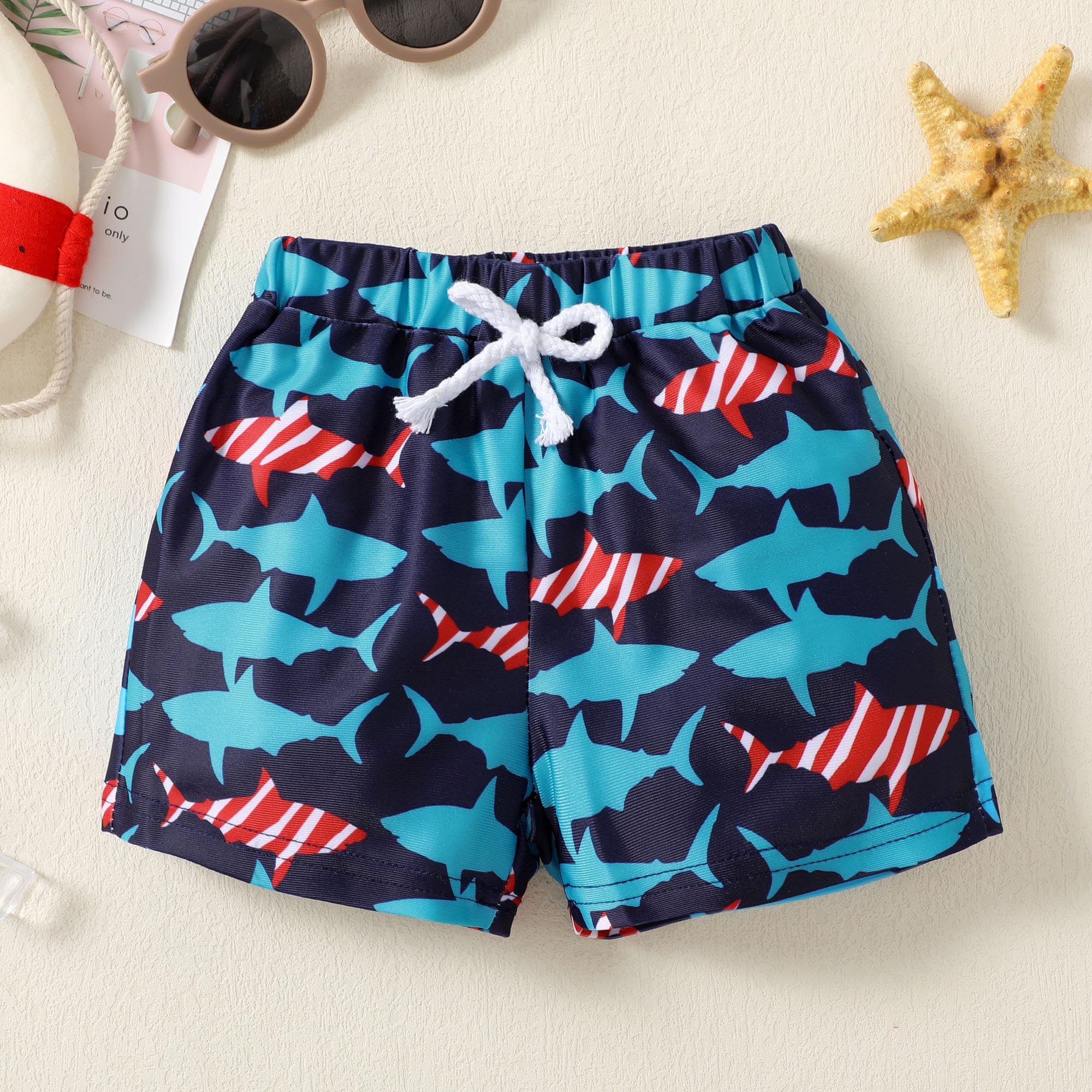 **Boys Swim Trunks for Toddlers - Quick Dry Baby Boy Bathing Suit with UPF 50+ Sun Protection - Perfect for Pool, Beach & Water Play**