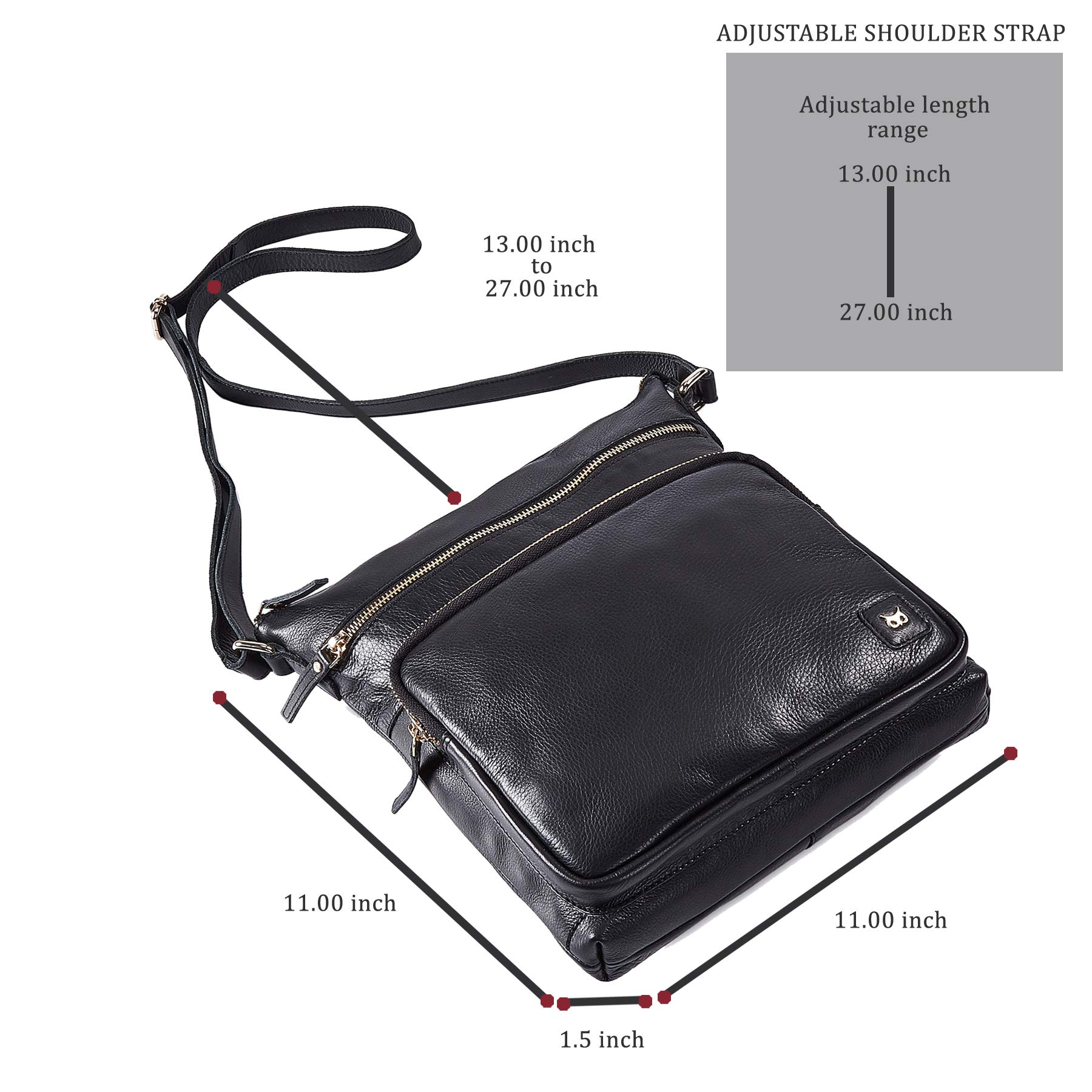 Genuine Leather Crossbody Bags for Women - Handmade Shoulder Purse with Stylish Design & Convenient Pockets | Perfect for Work, Travel & Everyday Use
