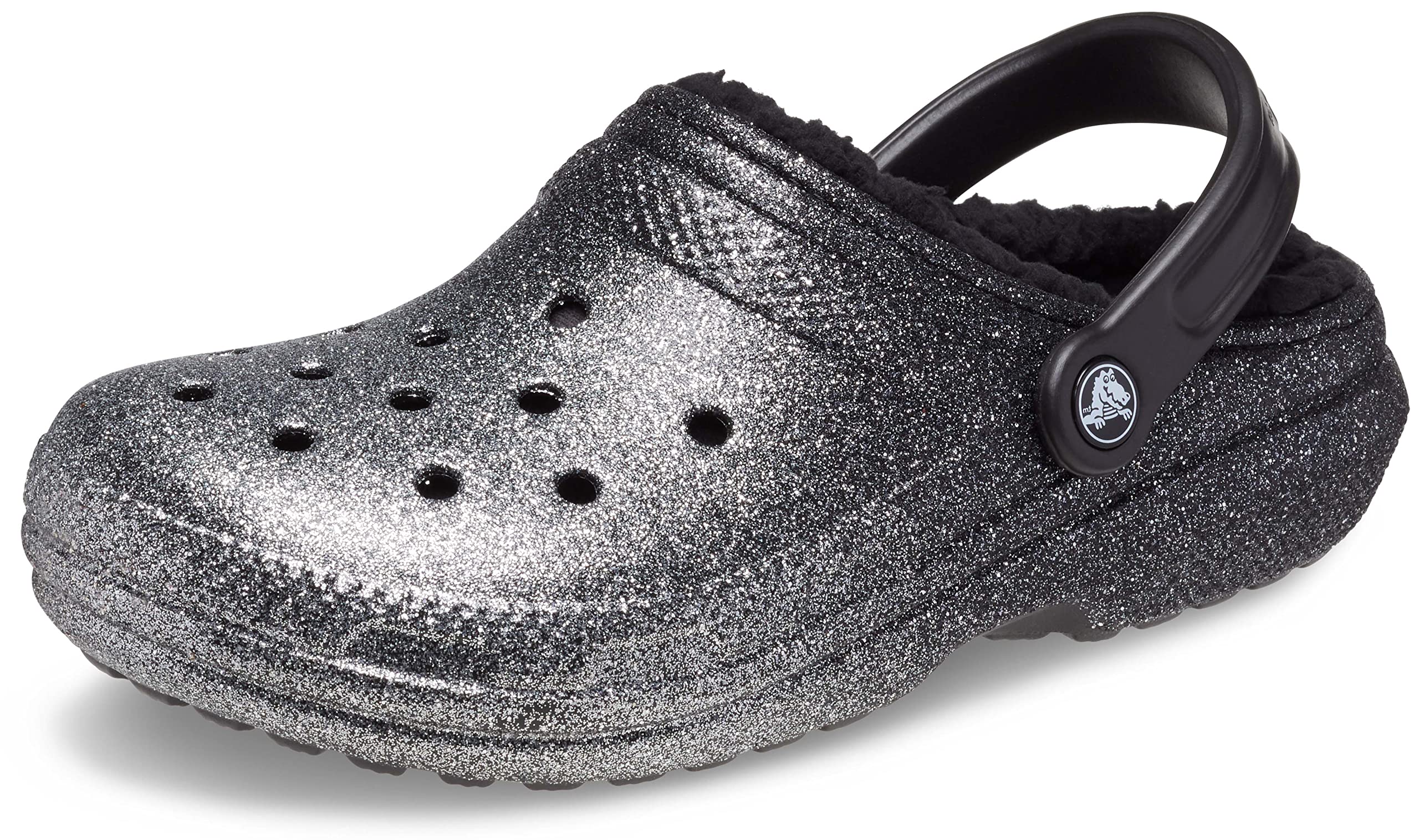 Crocs Unisex-Adult Classic Lined Glitter Clog | Comfortable Slip-On Shoes for Men & Women | Perfect for Indoor, Outdoor & Casual Wear