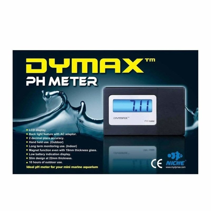 Dymax Digital pH Meter with Replaceable Electrode - High Accuracy Water Tester for Hydroponics, Aquariums, Pools & Home Brewing